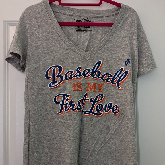Baseball Is My First Love - The 7 Line Shirt - Picture 1 of 4